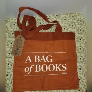 Warm Barnes And Noble Sunset Brown Cotton Canvas Bag